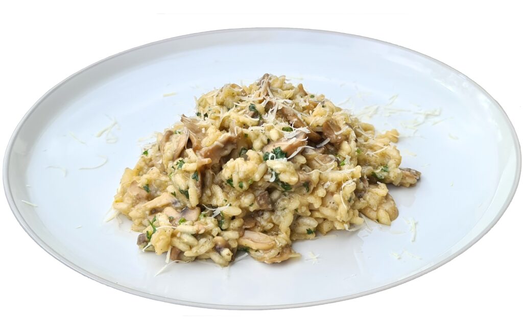 vegan risotto ai funghi - mushroom risotto