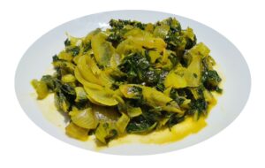 vegan gomen (stewed greens)